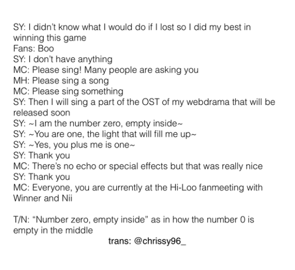 150515 nii hiloo fanmeeting we broke up ost ksy