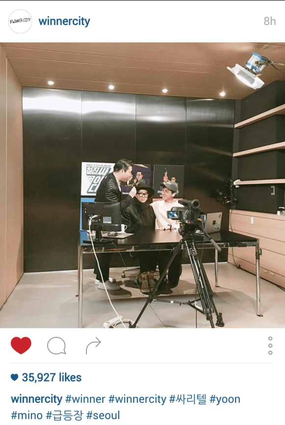 151128 winnercity psy minyoon cap