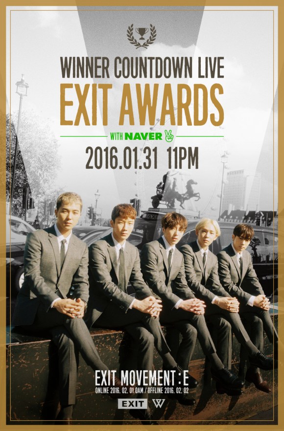 160128 WINNER - COUNTDOWN LIVE EXIT AWARDS