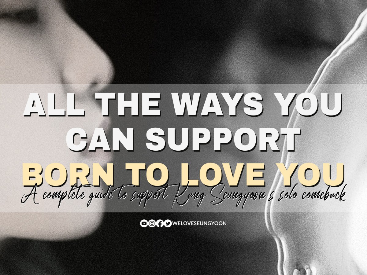Kang Seungyoon’s [BORN TO LOVE YOU] Comeback&nbsp;Kit